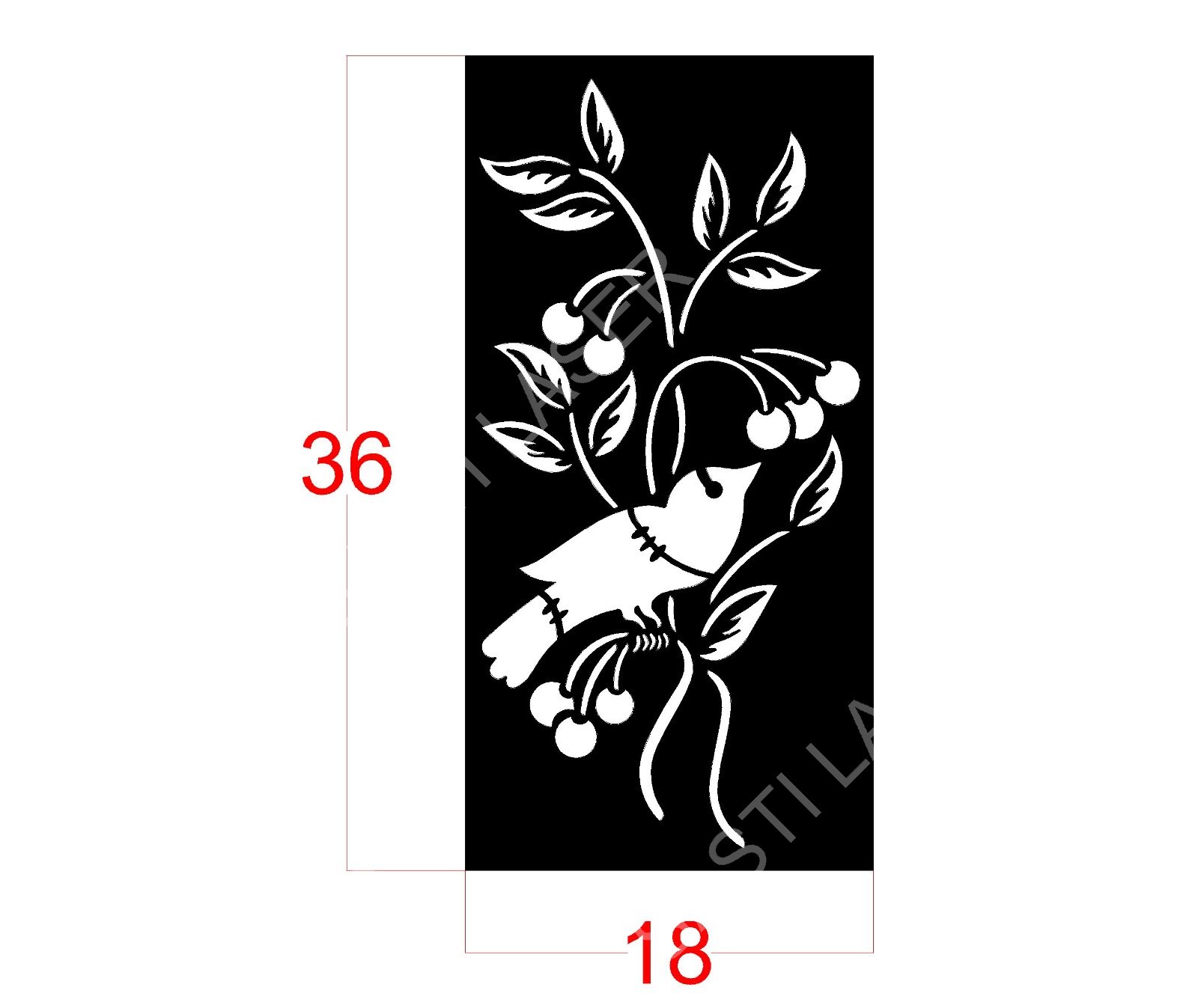 Animals & Birds CNC Laser Cutting Design - A-002.jpeg - Sasti Laser Namakkal